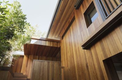 Faux Wood Siding Installation
